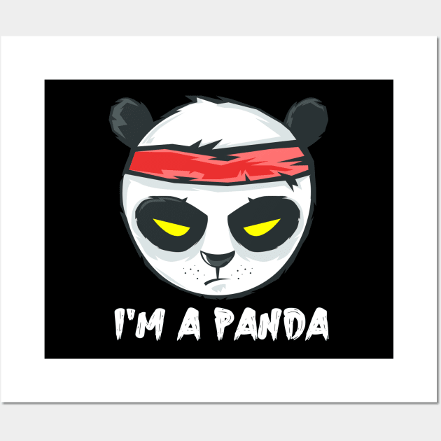 I'M A PANDA, STYLISH COOL Wall Art by ArkiLart Design